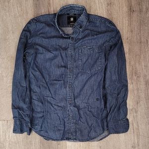 G-Star shirt button-down men's medium @a1